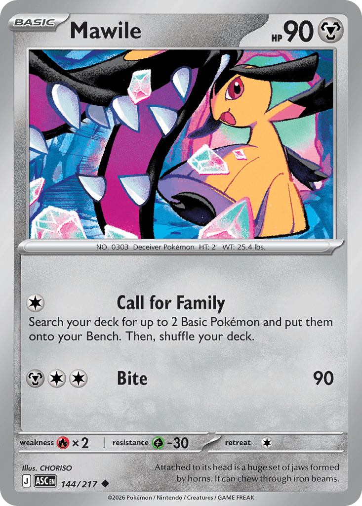 Mawile (Ascended Heroes) #144 card art