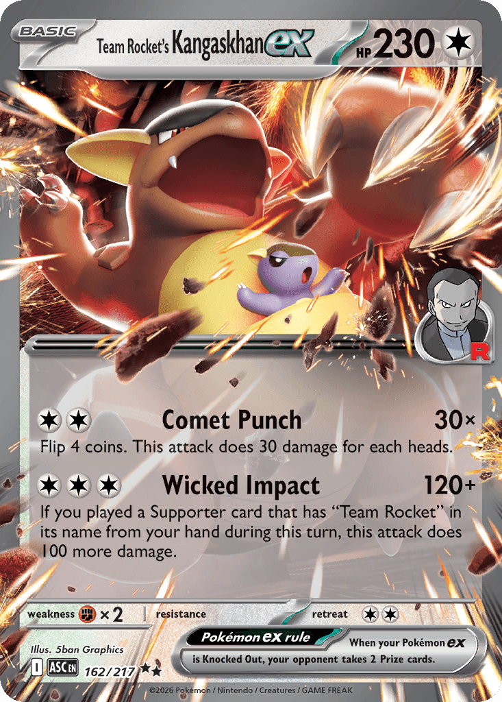 Team Rocket's Kangaskhan ex (Ascended Heroes) #162