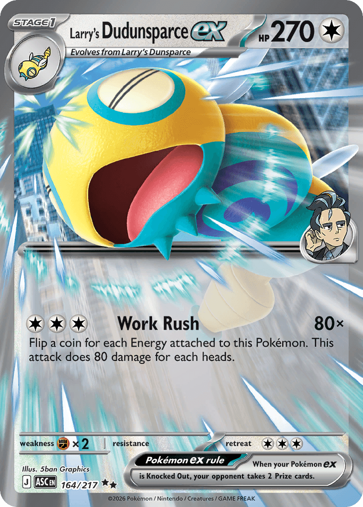 Larry's Dudunsparce ex (Ascended Heroes) #164