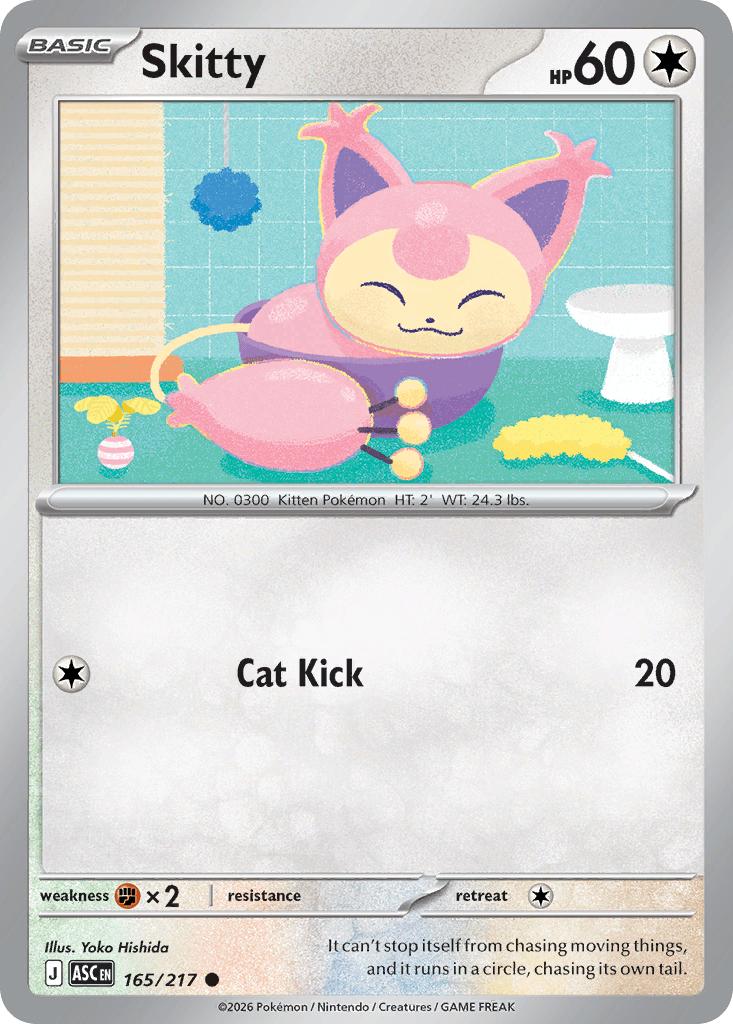 Skitty (Ascended Heroes) #165 card art