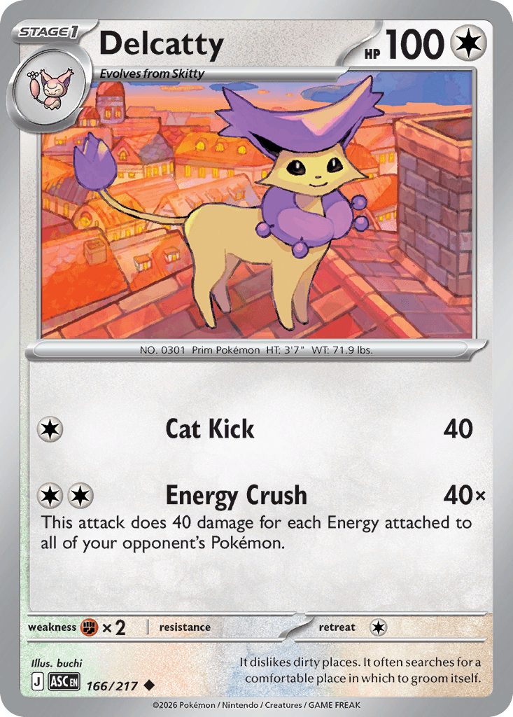 Delcatty (Ascended Heroes) #166 card art