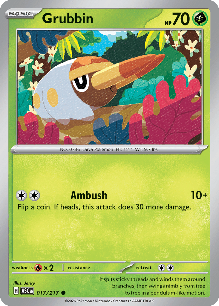 Grubbin (Ascended Heroes) #17 card art