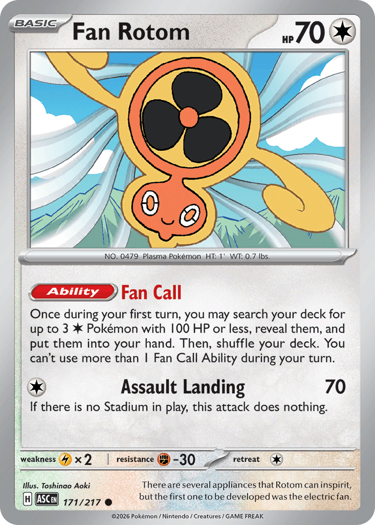 Fan Rotom (Ascended Heroes) #171 card art