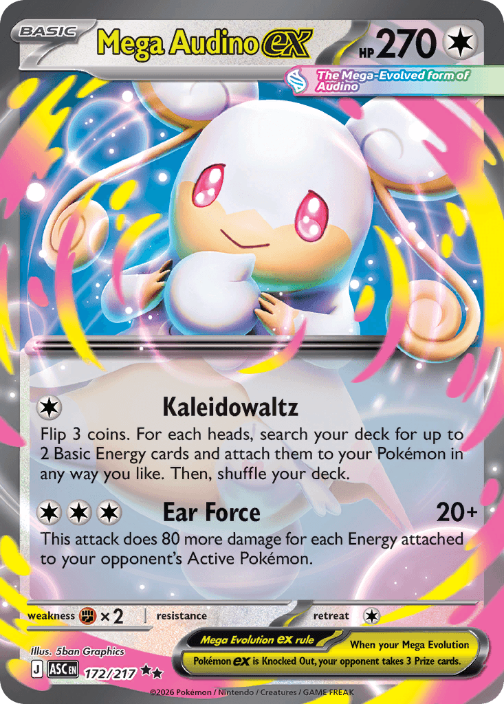 Mega Audino ex (Ascended Heroes) #172