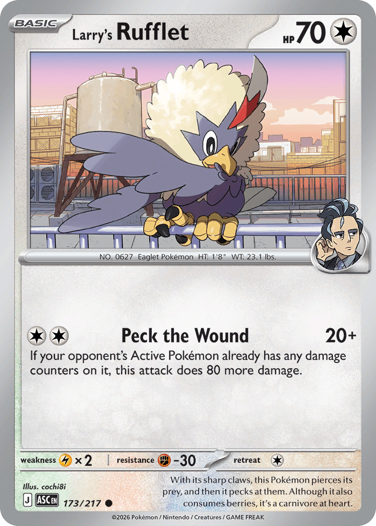 Larry's Rufflet (Ascended Heroes) #173 card art