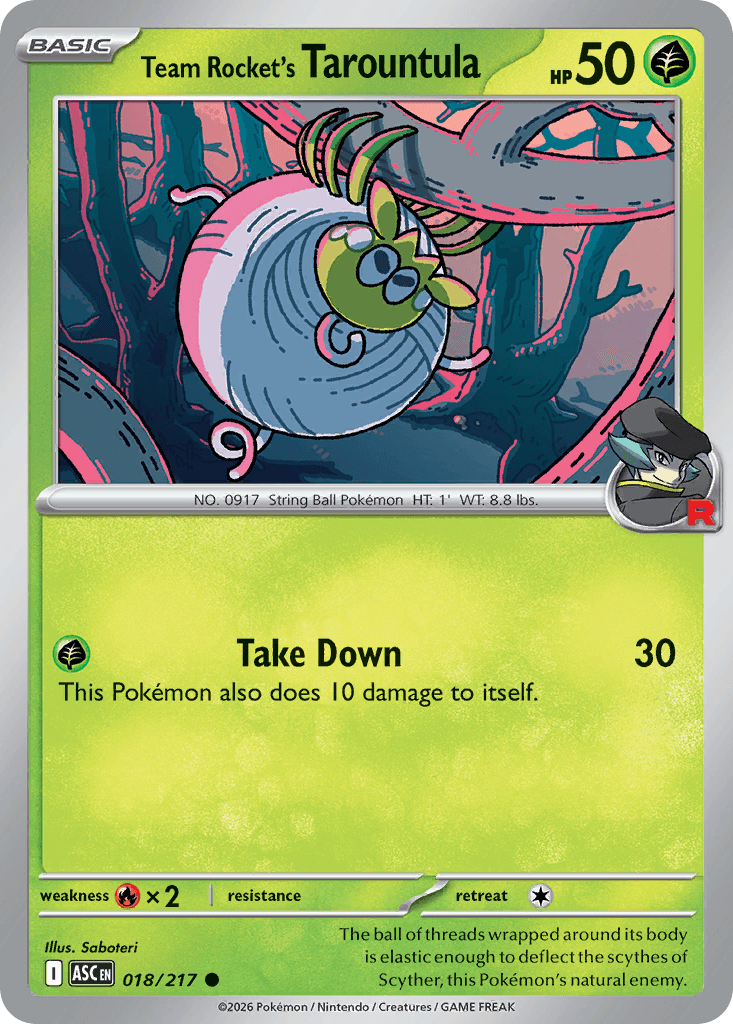 Team Rocket's Tarountula (Ascended Heroes) #18