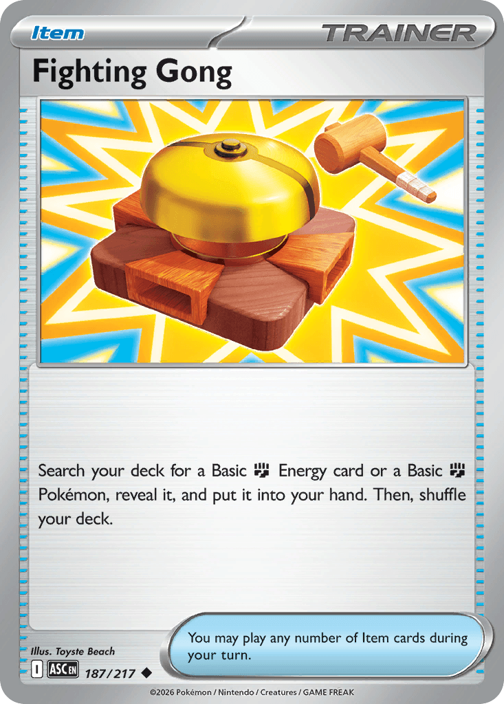 Fighting Gong (Ascended Heroes) #187 card art