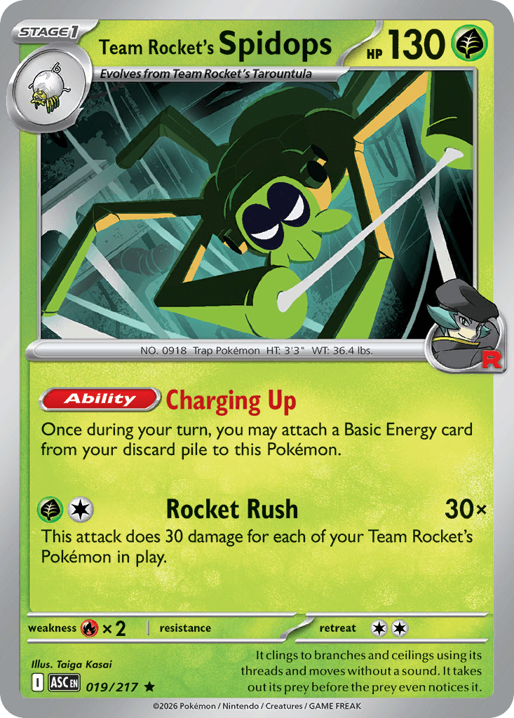 Team Rocket's Spidops (Ascended Heroes) #19