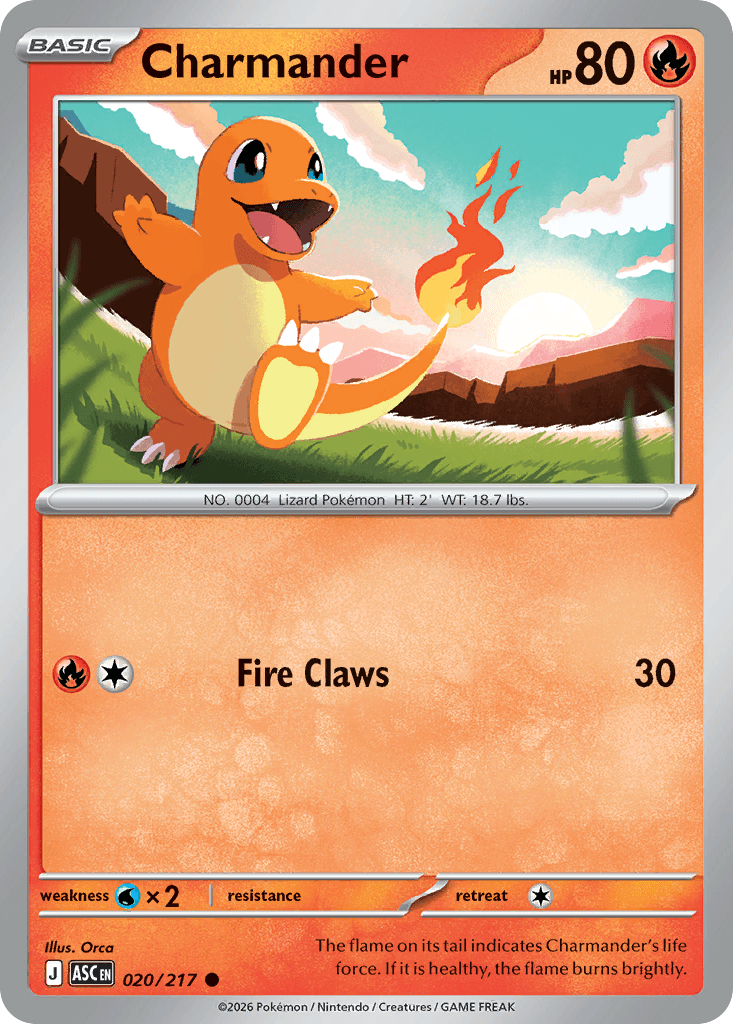 Charmander (Ascended Heroes) #20 card art