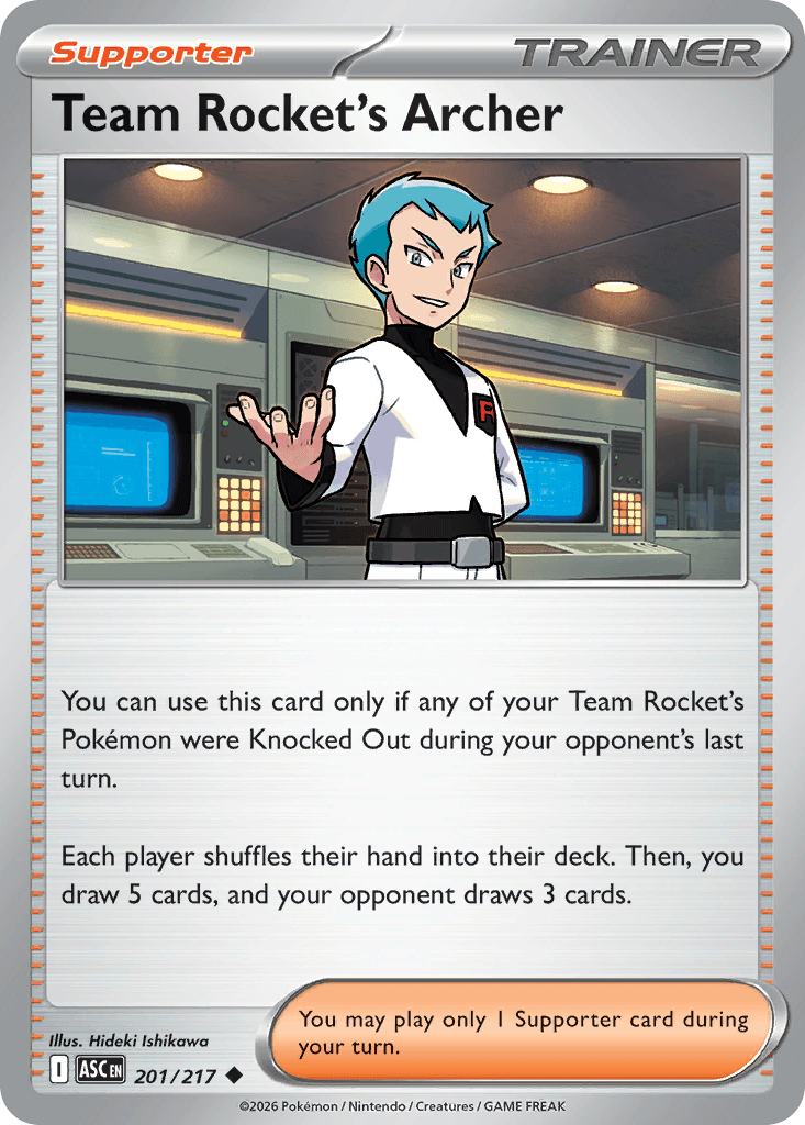 Team Rocket's Archer (Ascended Heroes) #201 card art