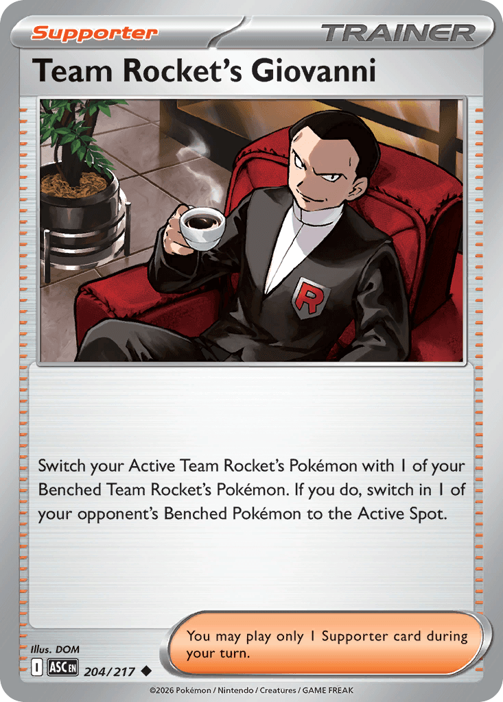 Team Rocket's Giovanni (Ascended Heroes) #204