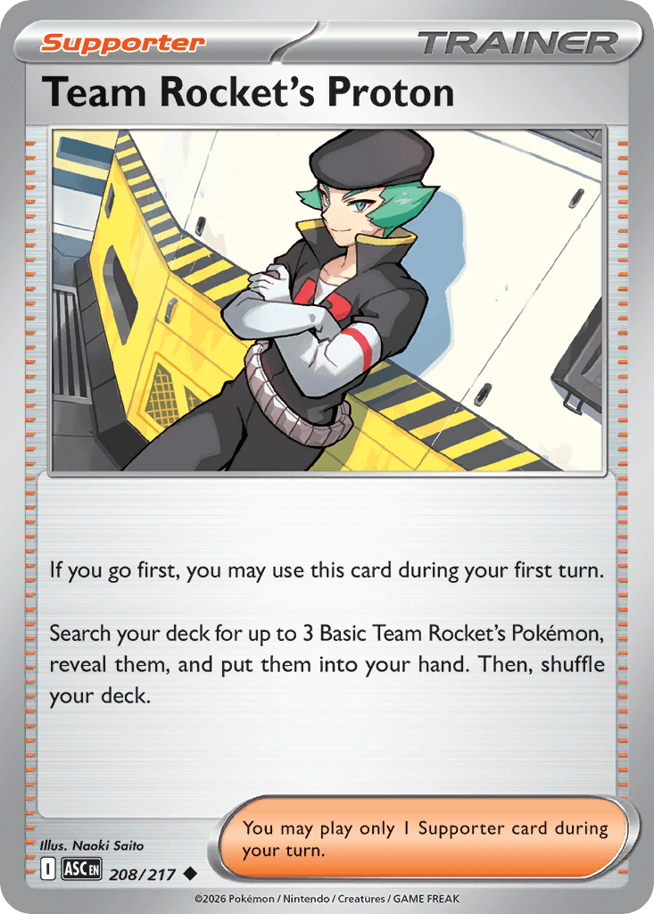 Team Rocket's Proton (Ascended Heroes) #208 card art