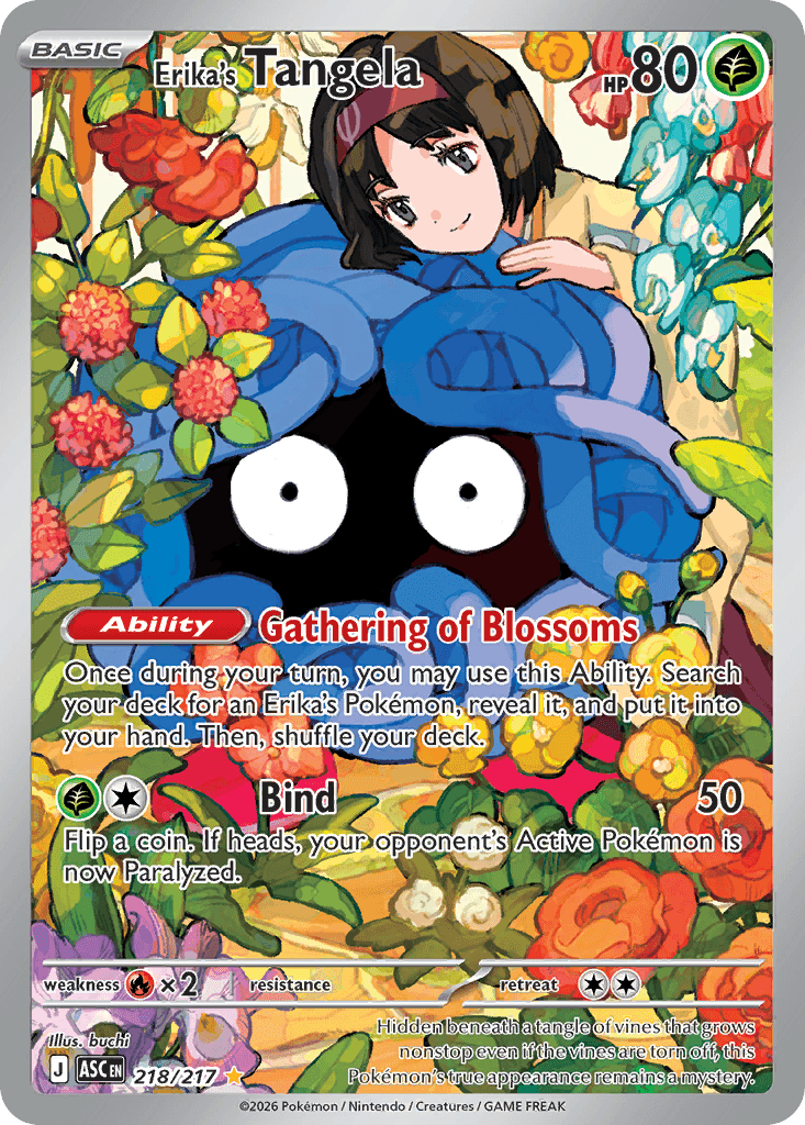 Erika's Tangela (Ascended Heroes) #218 card art