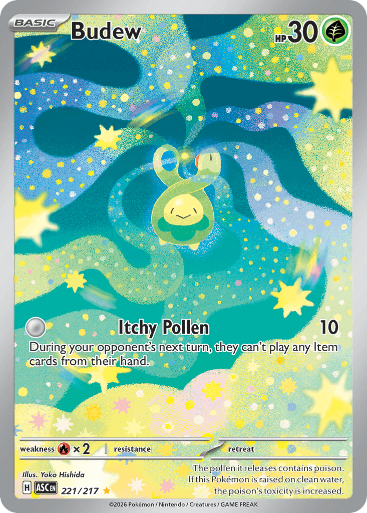 Budew (Ascended Heroes) #221 card art