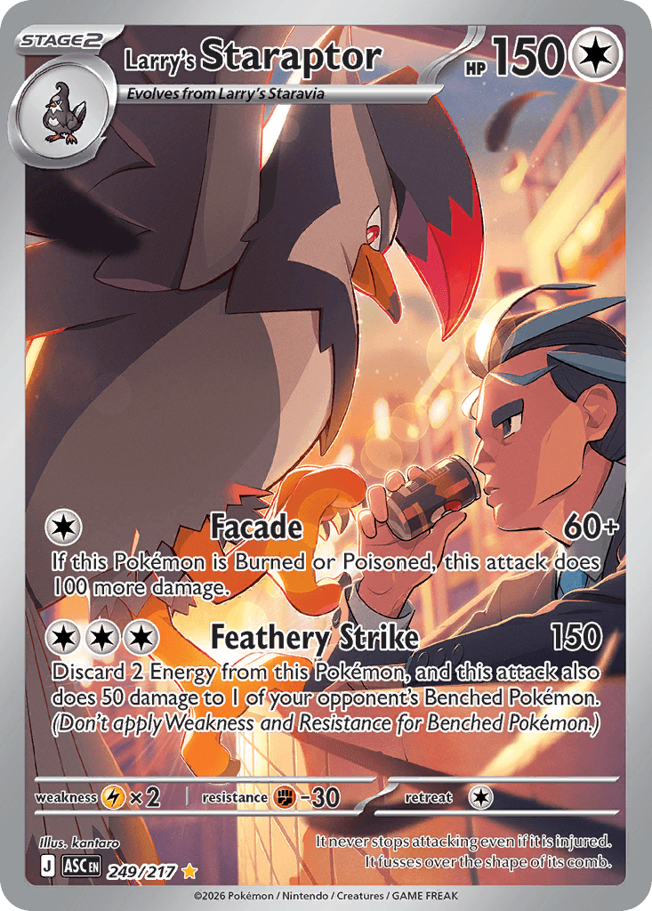 Larry's Staraptor (Ascended Heroes) #249 card art
