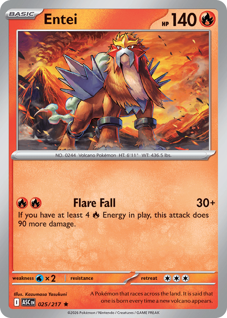Entei (Ascended Heroes) #25 card art