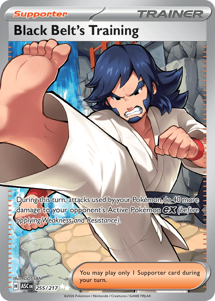 Black Belt's Training (Ascended Heroes) #255 card art