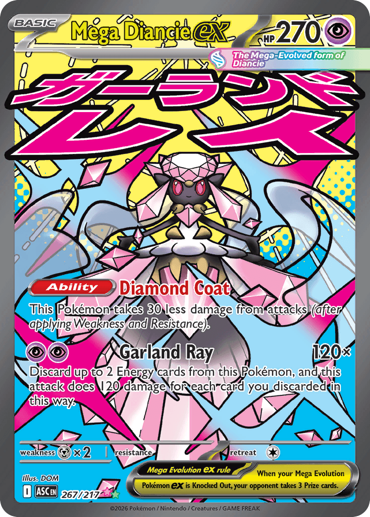 Mega Diancie ex (Ascended Heroes) #267 card art