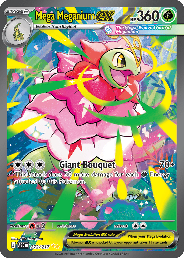 Mega Meganium ex (Ascended Heroes) #272 card art
