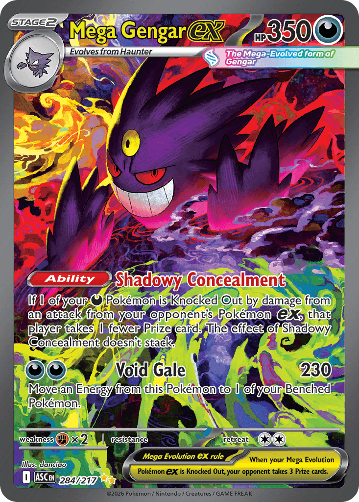 Mega Gengar ex (Ascended Heroes) #284 card art