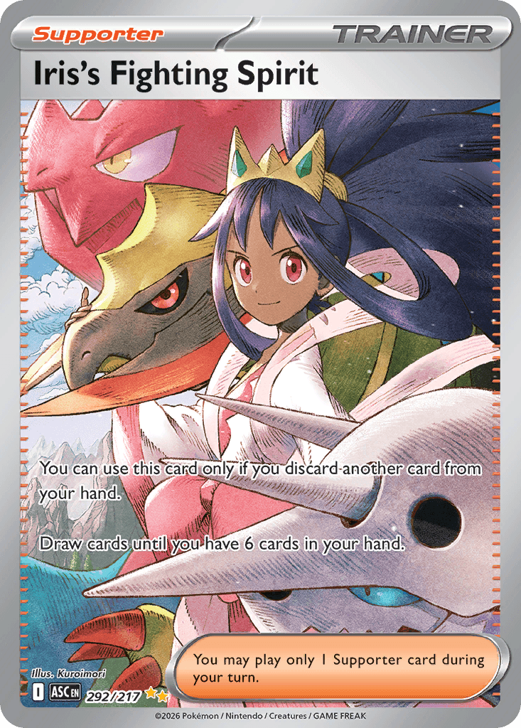 Iris's Fighting Spirit (Ascended Heroes) #292 card art