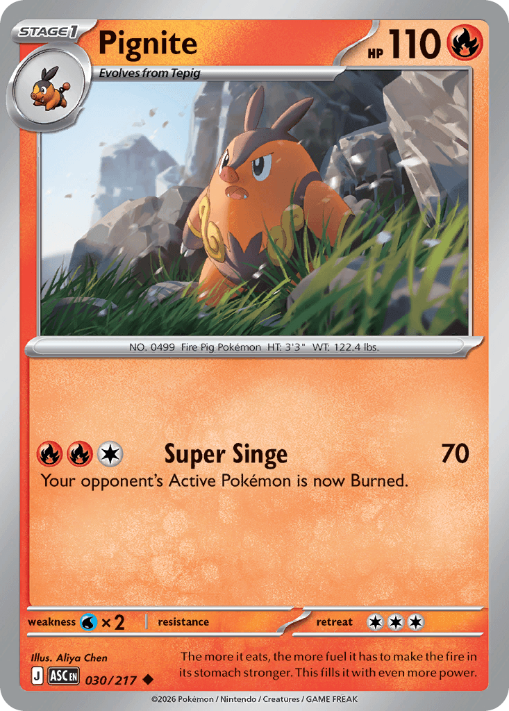 Pignite (Ascended Heroes) #30 card art