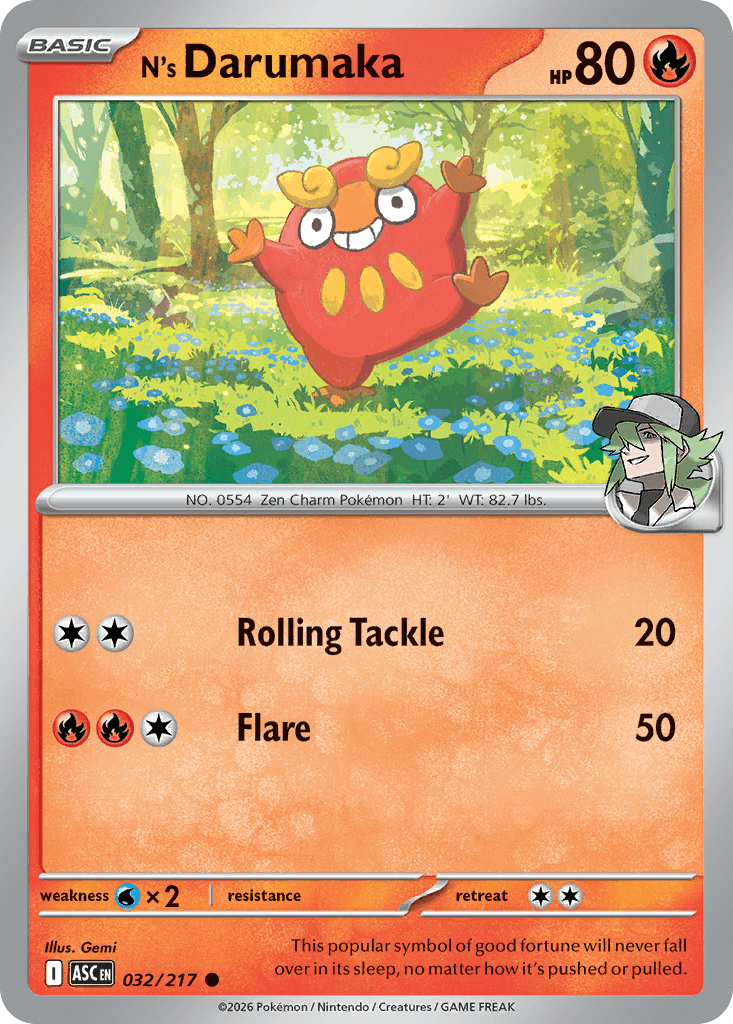 N's Darumaka (Ascended Heroes) #32