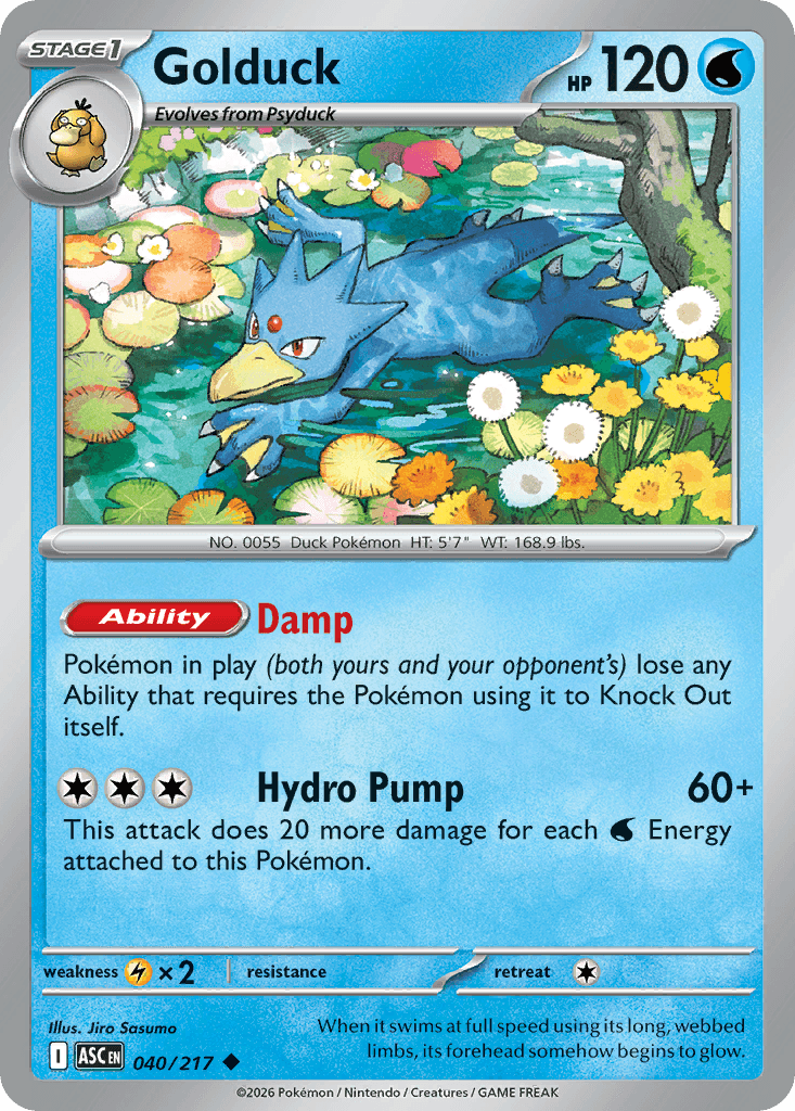 Golduck (Ascended Heroes) #40 card art