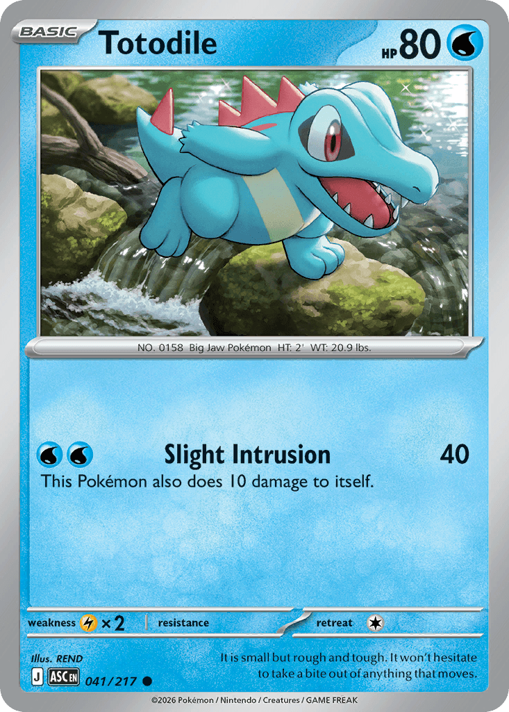Totodile (Ascended Heroes) #41 card art