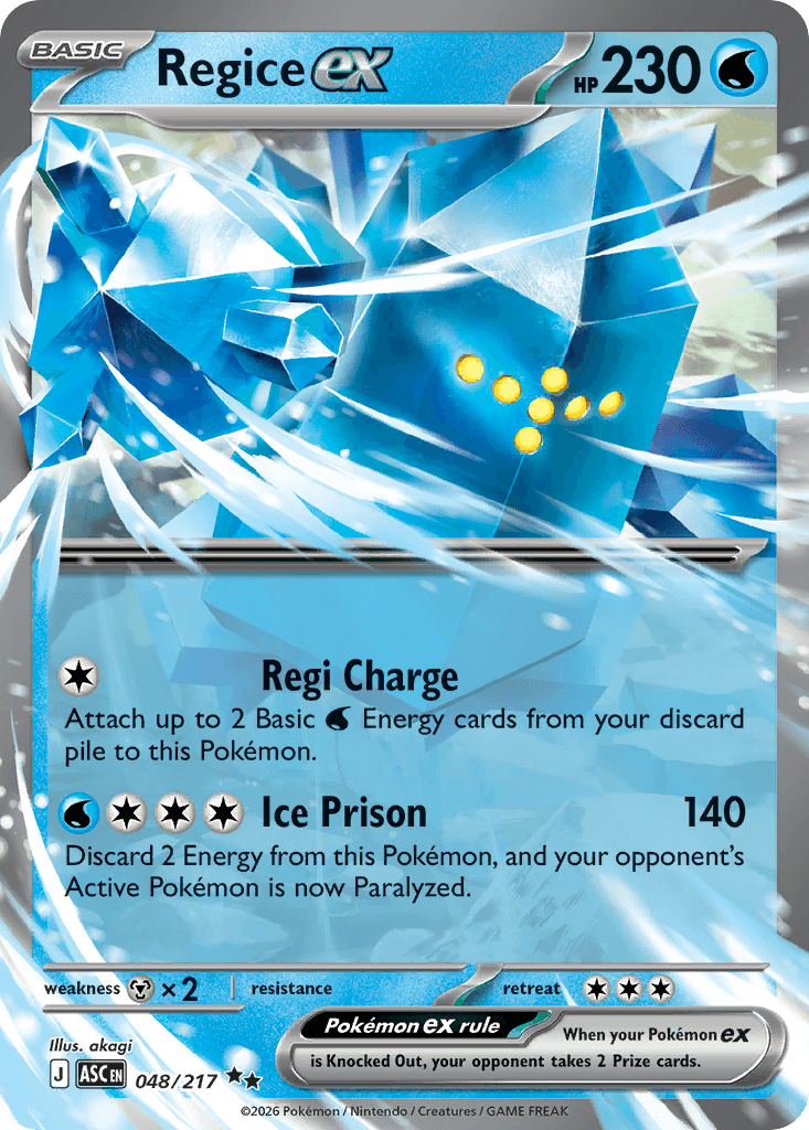 Regice ex (Ascended Heroes) #48