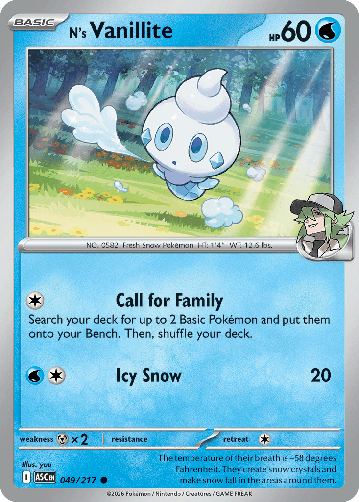 N's Vanillite (Ascended Heroes) #49
