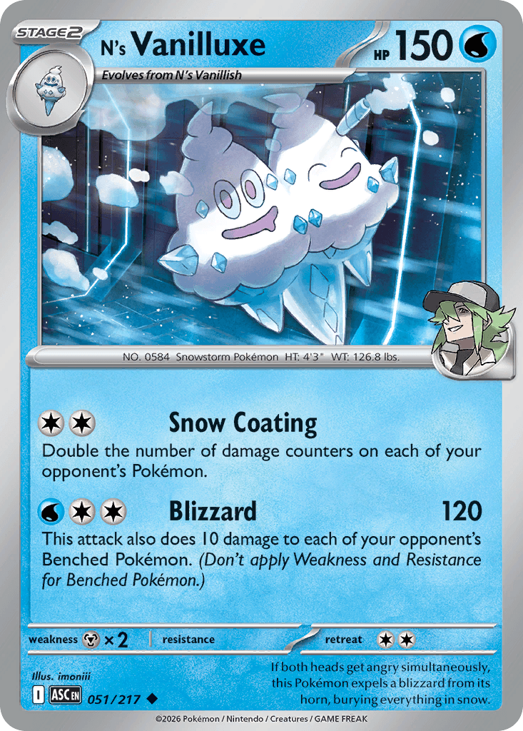 N's Vanilluxe (Ascended Heroes) #51
