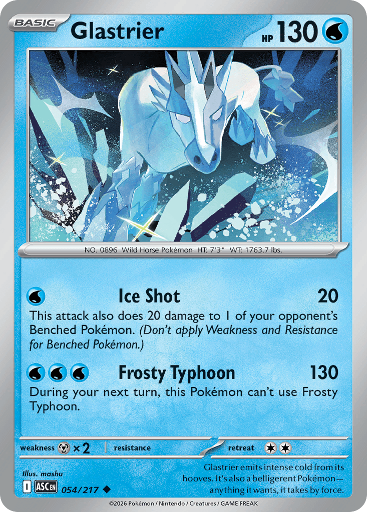 Glastrier (Ascended Heroes) #54 card art