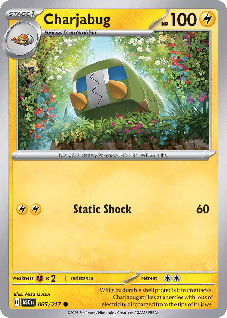 Charjabug (Ascended Heroes) #65 card art