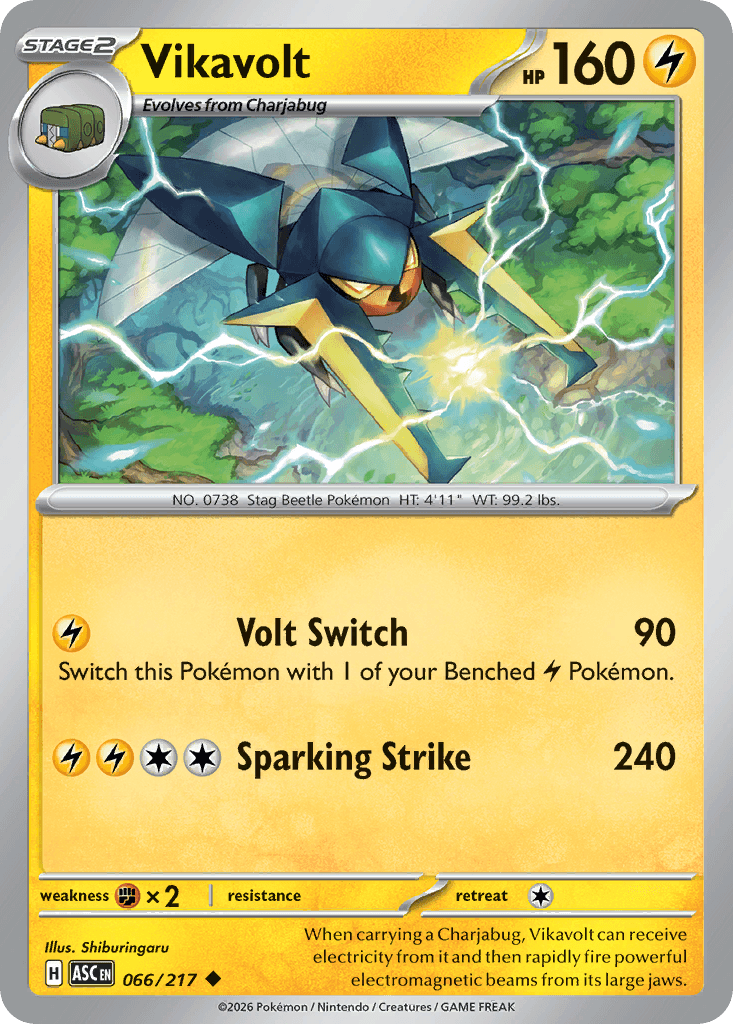 Vikavolt (Ascended Heroes) #66 card art