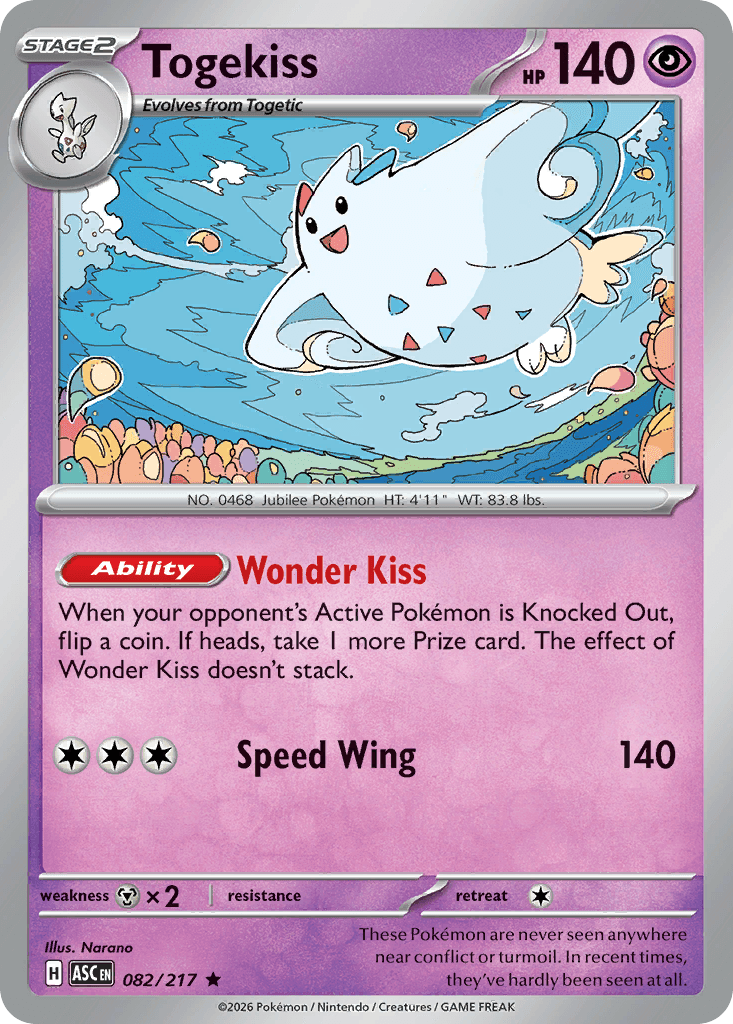 Togekiss (Ascended Heroes) #82 card art
