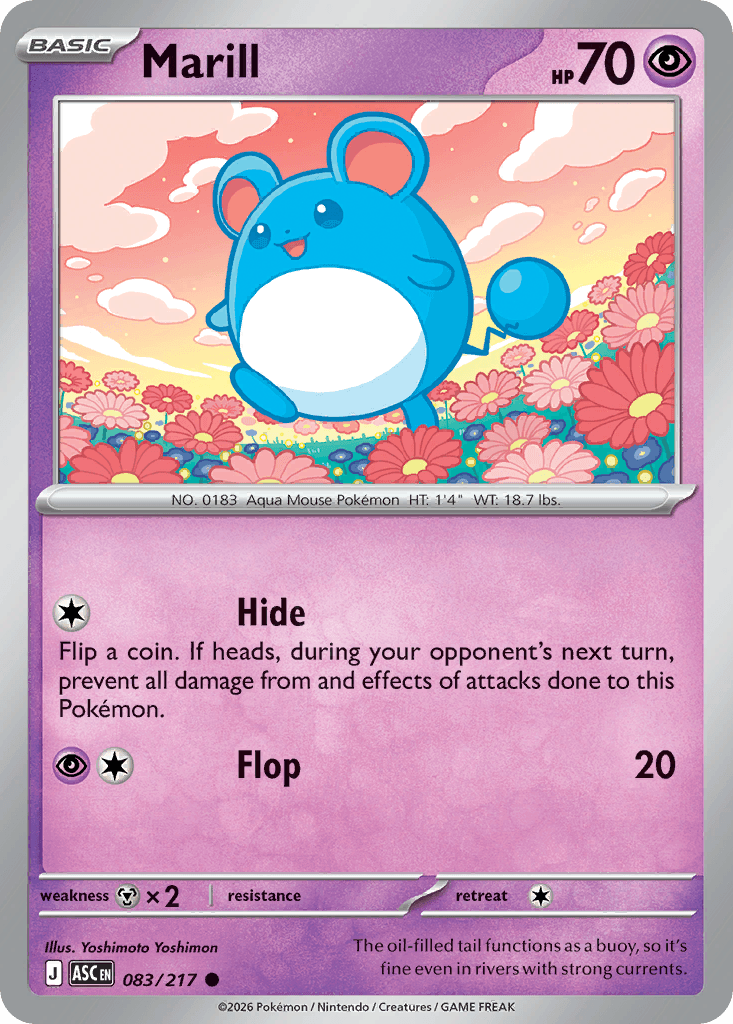 Marill (Ascended Heroes) #83 card art