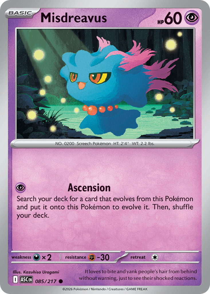 Misdreavus (Ascended Heroes) #85