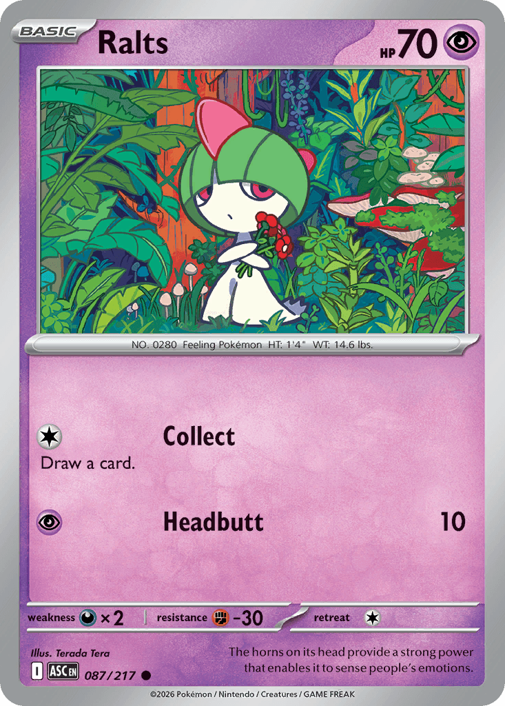 Ralts (Ascended Heroes) #87 card art