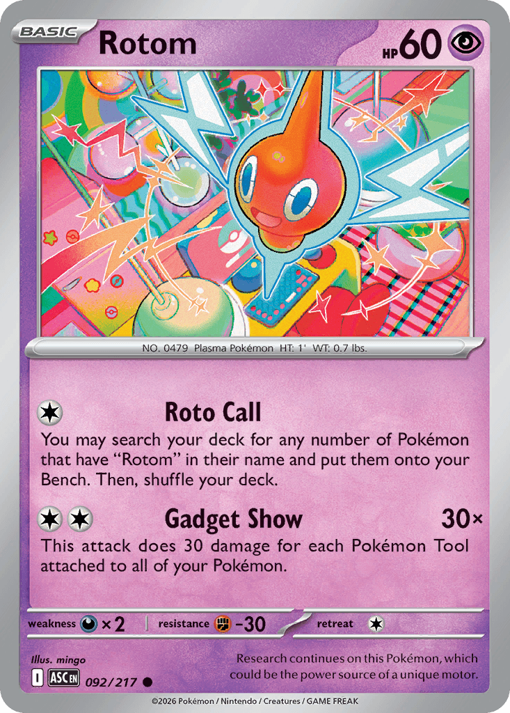 Rotom (Ascended Heroes) #92 card art