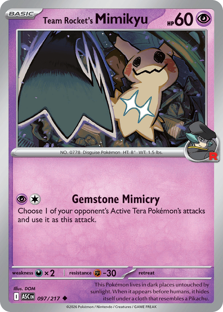 Team Rocket's Mimikyu (Ascended Heroes) #97