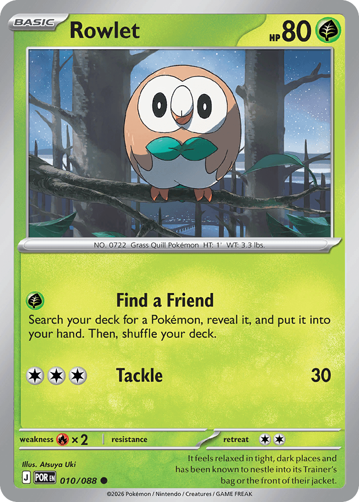 Rowlet (Perfect Order) #10 card art