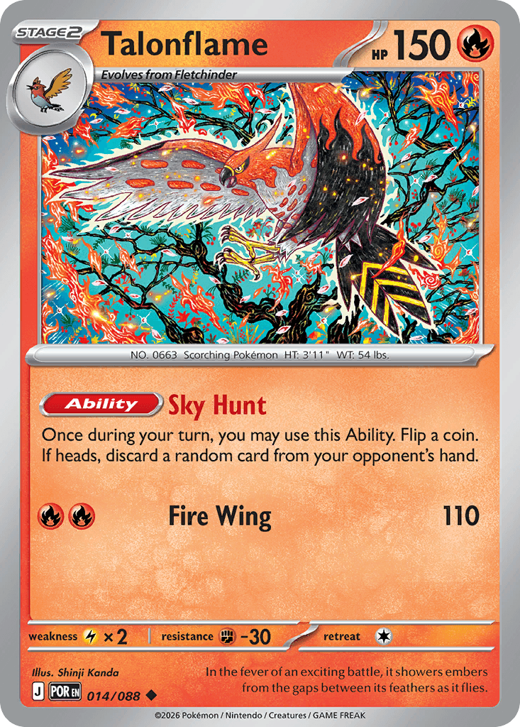 Talonflame (Perfect Order) #14 card art