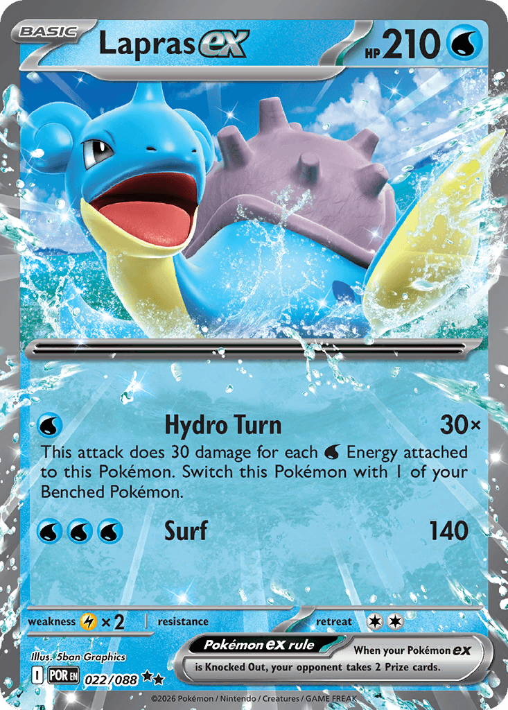 Lapras ex (Perfect Order) #22 card art