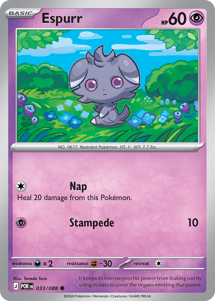 Espurr (Perfect Order) #33 card art