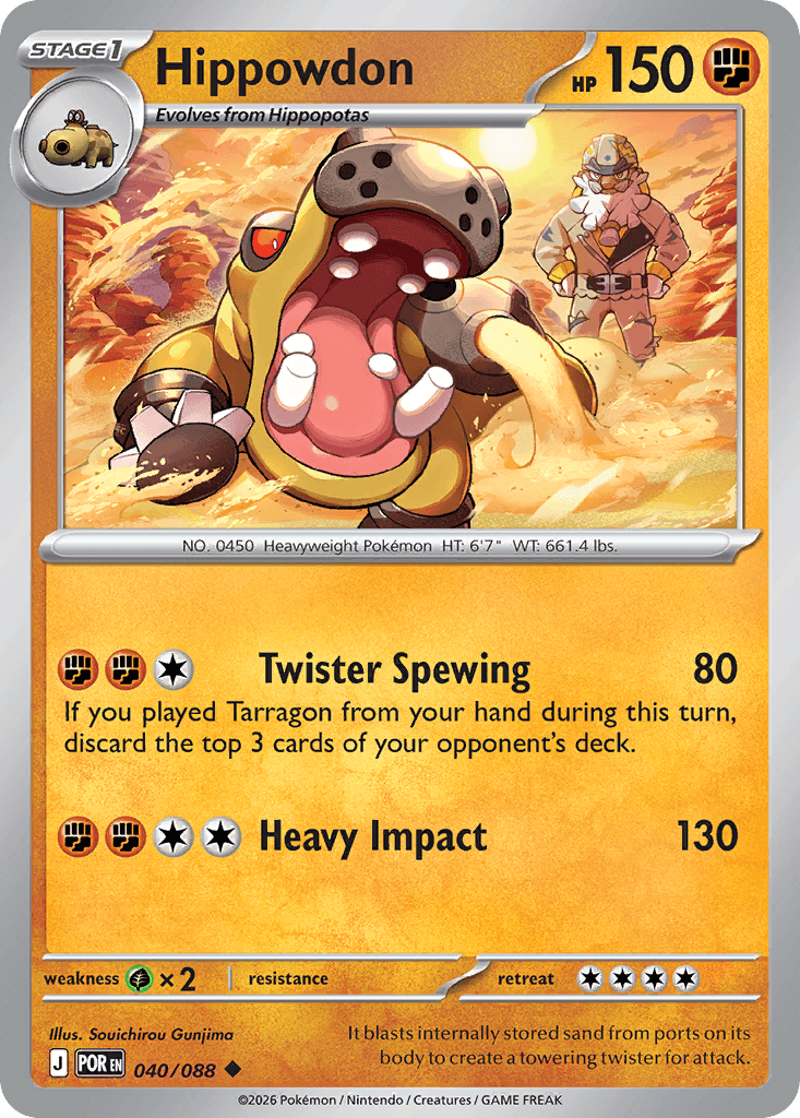 Hippowdon (Perfect Order) #40 card art