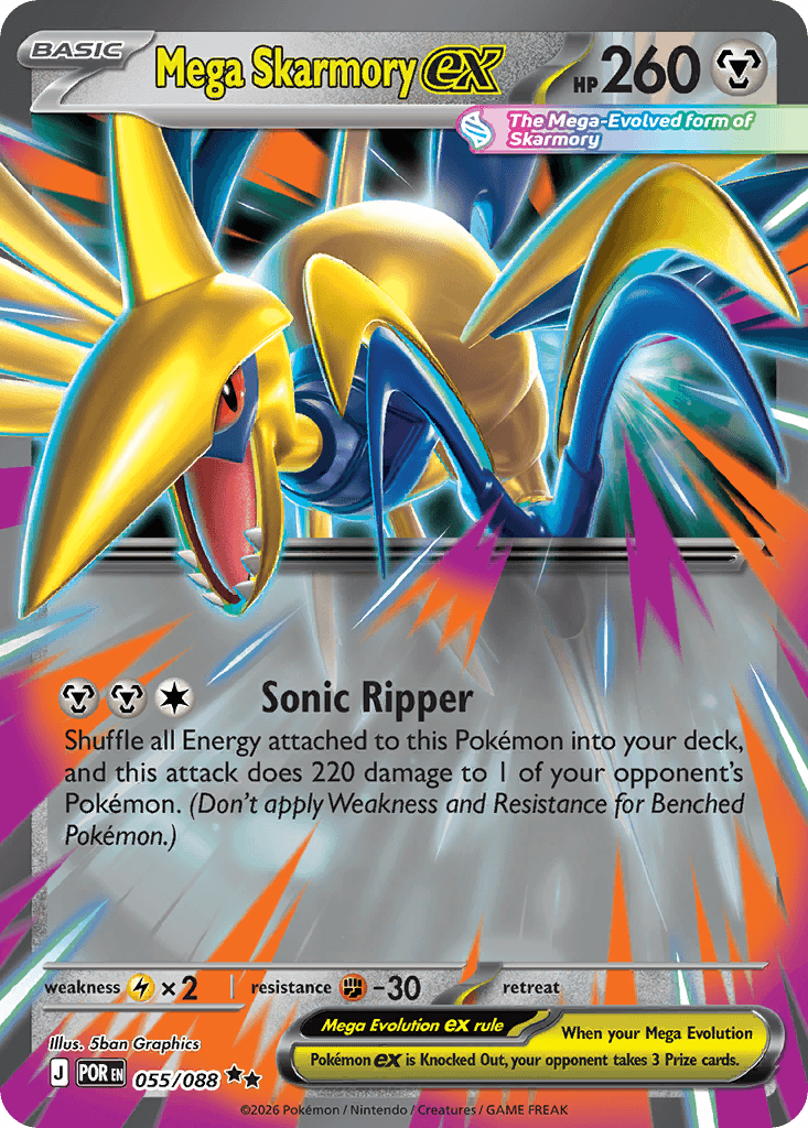 Mega Skarmory ex (Perfect Order) #55