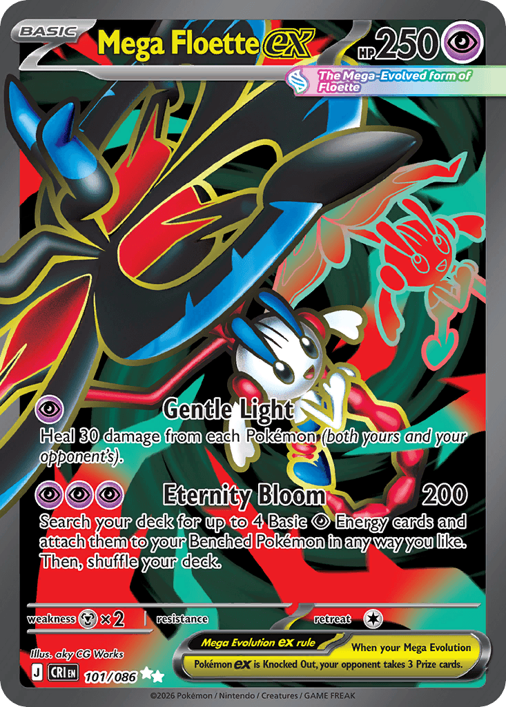Mega Floette ex (Chaos Rising) #101 card art