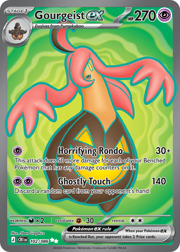 Gourgeist ex (Chaos Rising) #102 card art