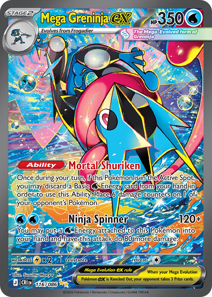 Mega Greninja ex (Chaos Rising) #116